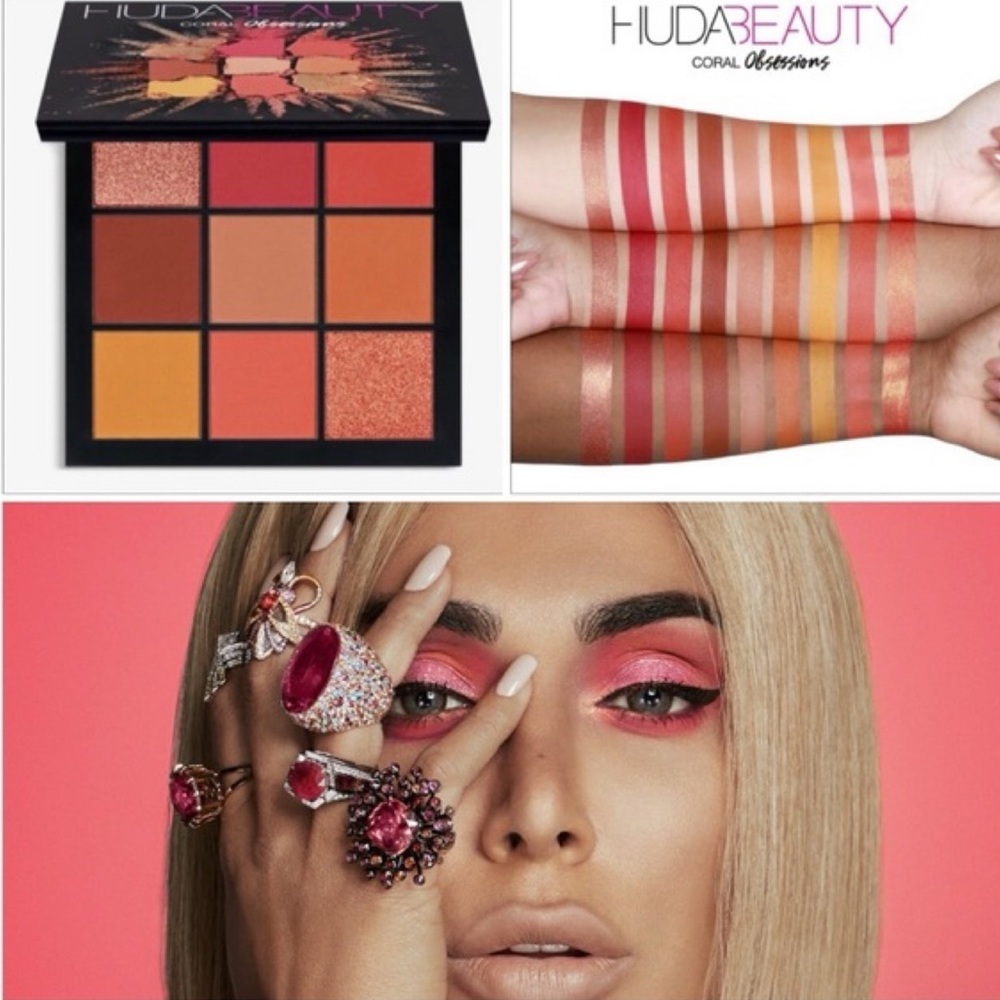 🌿 HUDA BEAUTY Coral Obsessions Palette - Picture 6 of 12